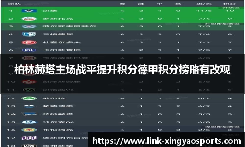 柏林赫塔主场战平提升积分德甲积分榜略有改观